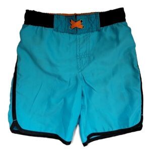 Little boys pull on swim trunks shorts bottoms